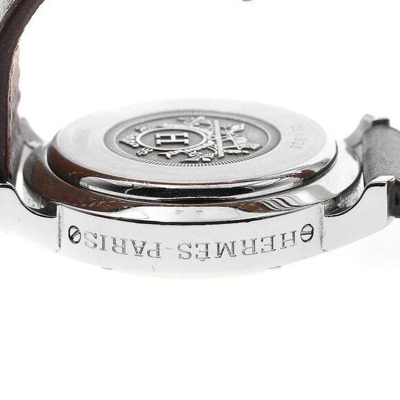HERMES Clipper chrono CL1.320 Date white Dial Quartz Ladies Watch_892379 main image 4